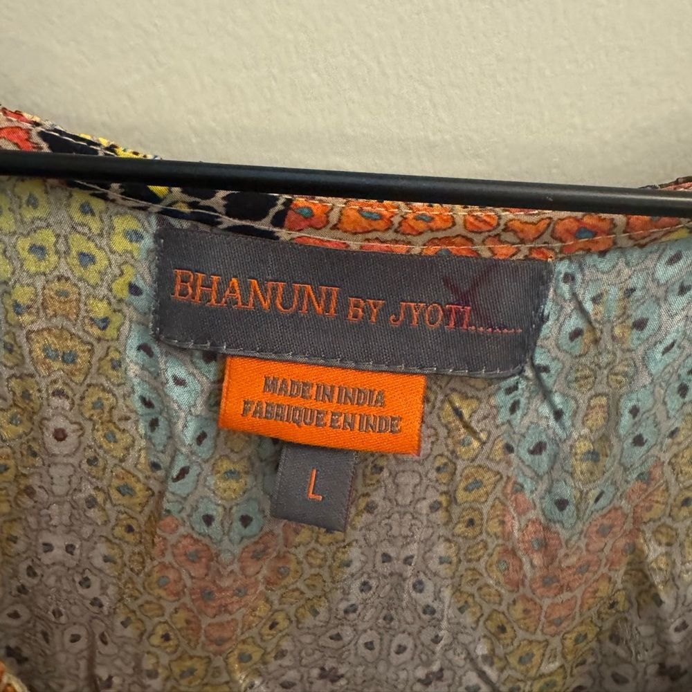 Anthropologie Bhanuni by Jyoti Ruffled Maxi Dress Women's Large - Picture 8 of 11